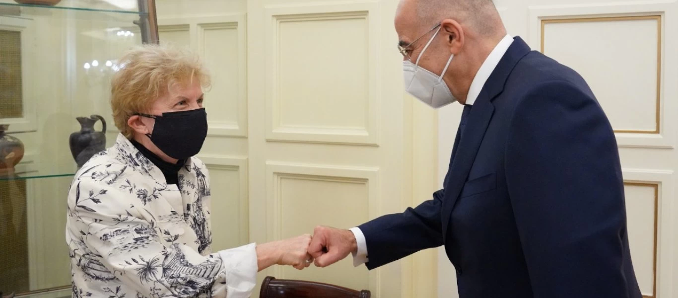 Συνάντηση Ν. Δένδια - Ειδικής Απεσταλμένης του ΟΗΕ για το Κυπριακό